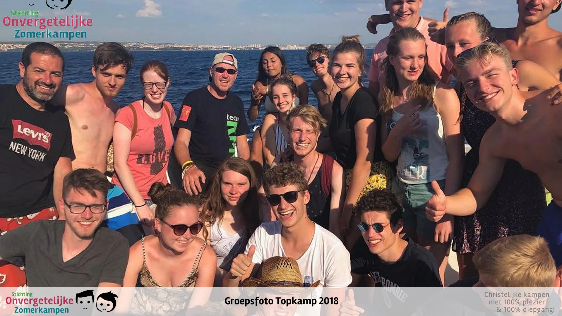 Groepsfoto van Topkamp Kroatië in 2018