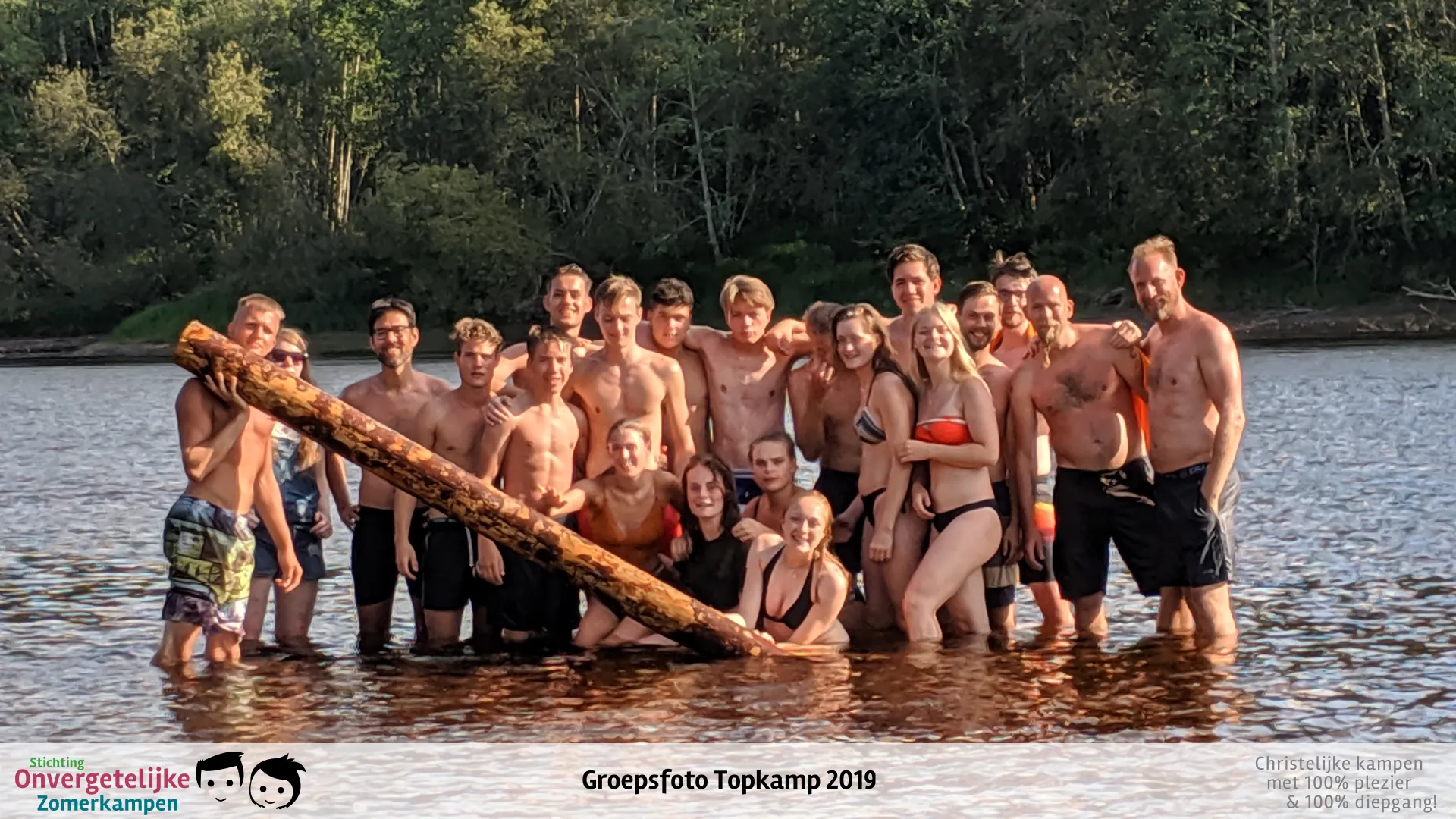 Groepsfoto van Topkamp Zweden in 2019