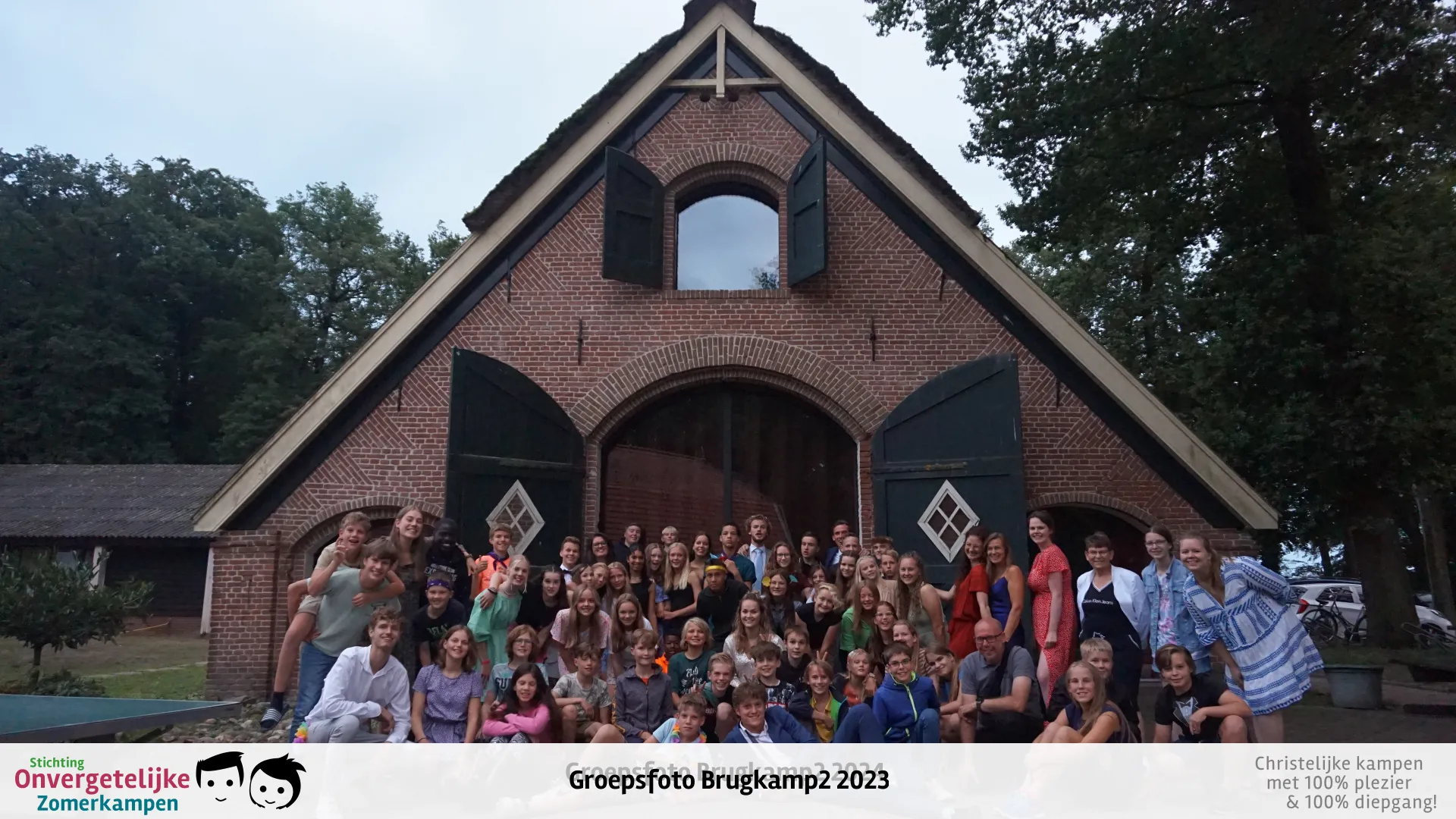 Groepsfoto van Brugkamp week 2 in 2023