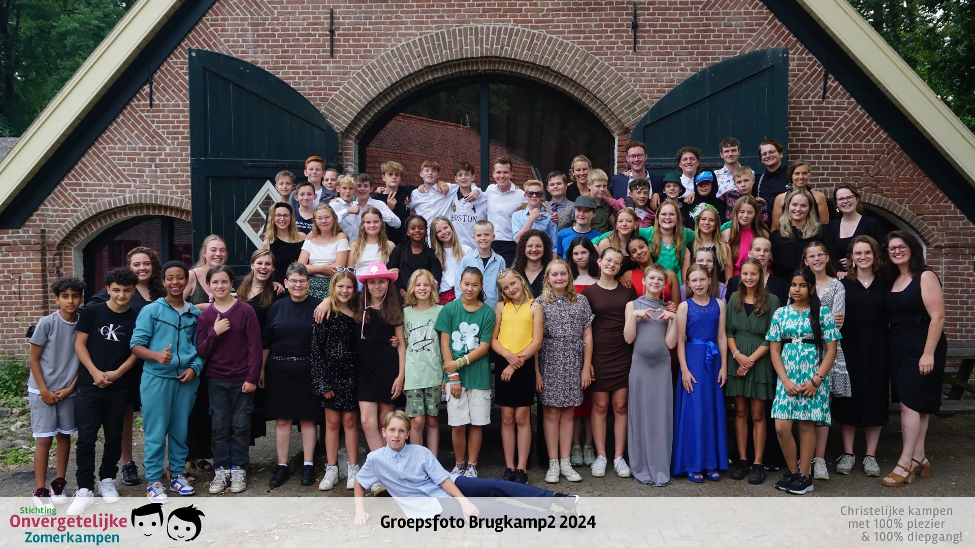 Groepsfoto van Brugkamp week 2 in 2024
