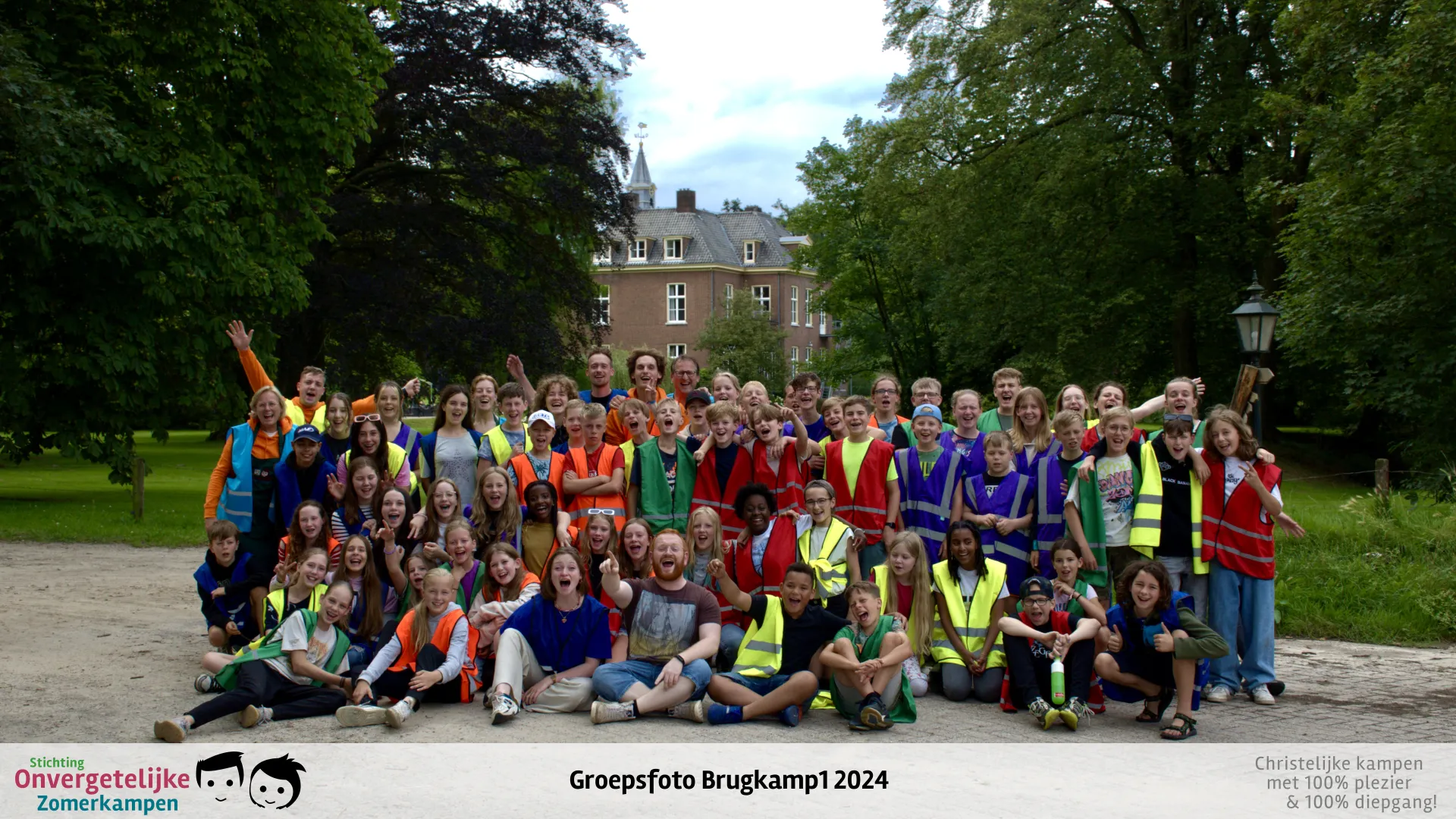 Groepsfoto van Brugkamp week 1 in 2024