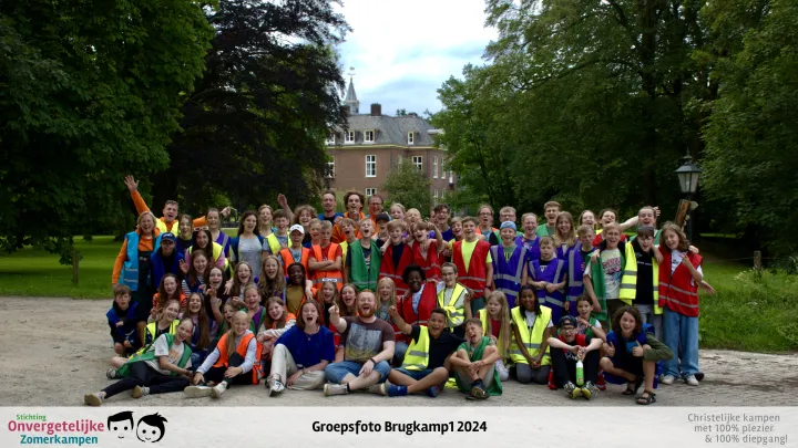 Groepsfoto van Brugkamp week 1 in 2024