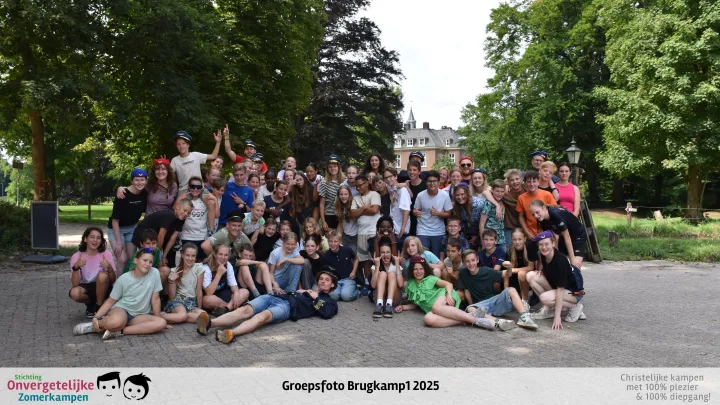 Groepsfoto van Brugkamp week 1 in 2025